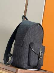 Uubags Dior Jett Zipped Backpack Black Dior Oblique Jacquard 32x42x19cm  - 5