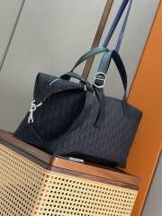 Uubags Dior Jett Weekender Bag Black Dior Oblique Jacquard and Black Grained Calfskin 44x28x21cm - 5