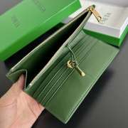 Uubags Bottega Veneta Andiamo Long Wallet In Basil 19x9.5x0.5cm - 3