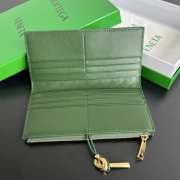 Uubags Bottega Veneta Andiamo Long Wallet In Basil 19x9.5x0.5cm - 2