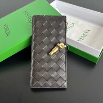 Uubags Bottega Veneta Andiamo Long Wallet In Pickle 19x9.5x0.5cm