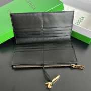 Uubags Bottega Veneta Andiamo Long Wallet In Obsidian Gray 19x9.5x0.5cm - 3