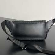 Uubags Bottega Veneta Veneto Belt Bag In Black Soft Intrecciato Nappa Leather 32.5x13.5x5cm - 3