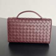 Uubags Bottega Veneta Andiamo Clutch 25 In Deep Mahogany 24x13.5x7cm - 6