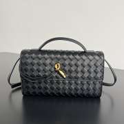 Uubags Bottega Veneta Andiamo Clutch 25 In Black 24x13.5x7cm - 1