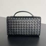 Uubags Bottega Veneta Andiamo Clutch 25 In Black 24x13.5x7cm - 6