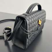 Uubags Bottega Veneta Andiamo Clutch 25 In Black 24x13.5x7cm - 5
