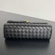 Uubags Bottega Veneta Andiamo Clutch 25 In Black 24x13.5x7cm - 4
