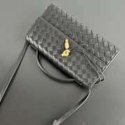 Uubags Bottega Veneta Andiamo Clutch 25 In Black 24x13.5x7cm - 2