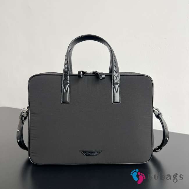 Uubags Bottega Veneta Crossroads Briefcase In Black 39x28.5x8.5cm - 1