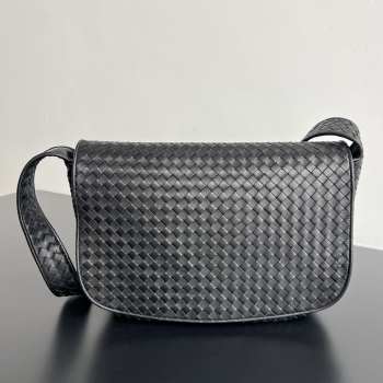 Uubags Bottega Veneta Veneto Large Messenger In Black 36x24x10cm