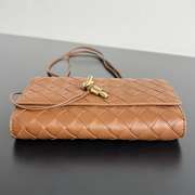Uubags Bottega Veneta Andiamo Pouch On Strap In Tannin 19x13x2cm - 5