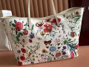 Uubags Gucci Tribeca large tote bag in white and multicolor canvas 38x29.5x13cm - 2