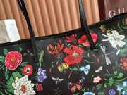 Uubags Gucci Tribeca large tote bag in black and multicolor canvas 38x29.5x13cm - 5