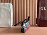 Uubags Gucci Gossip small shoulder bag in black and multicolor nylon 21x11.5x3cm - 6