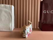 Uubags Gucci Gossip small shoulder bag in white and multicolor nylon 21x11.5x3cm - 4