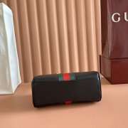 Uubags Gucci Horsebit Web small camera bag in black leather 22x13.5x9cm - 2