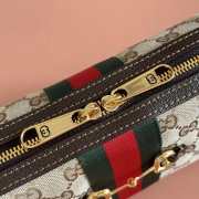 Uubags Gucci Horsebit Web small camera bag in sand and brown GG canvas 22x13.5x9cm - 5