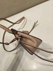 Uubags Prada 1BA511 carry mini leather handbag in sand beige 20x13.5x6cm - 2