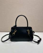Uubags Prada 1BA511 carry mini leather handbag in black 20x13.5x6cm - 6