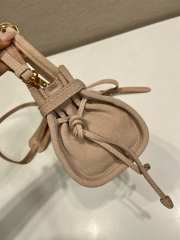 Uubags Prada Bonnie suede mini handbag in water lily 23.5x12x9cm - 2