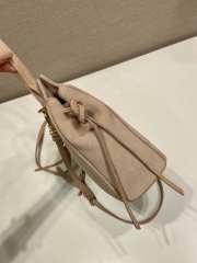 Uubags Prada Carry mini suede handbag in water lily 19x21x7cm - 6