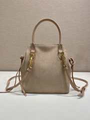 Uubags Prada Carry mini suede handbag in water lily 19x21x7cm - 2