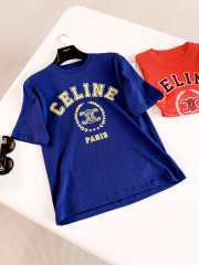 Uubags Celine T-shirt in cotton jersey blue cycliste - 1