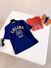 Uubags Celine T-shirt in cotton jersey blue cycliste - 6