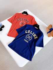 Uubags Celine T-shirt in cotton jersey blue cycliste - 3