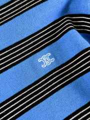 Uubags Celine polo in striped cotton blue/white/black - 4