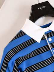Uubags Celine polo in striped cotton blue/white/black - 6