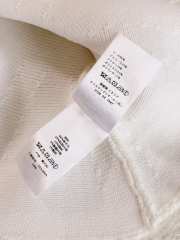 Uubags Dior Peplum Jacket Ecru Virgin Wool-Blend Knit Embroidered with Silver-Tone Sequins - 3