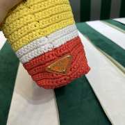 Uubags Prada Small Crochet Tote Bag In Yellow/ Orange 24x8x24cm - 6