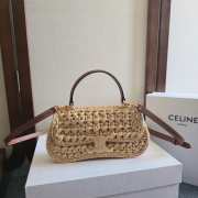 Uubags Celine Teen Lola Bag In Raffia Effect Textile Natural 20x11.5x5cm - 1