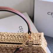 Uubags Celine Teen Lola Bag In Raffia Effect Textile Natural 20x11.5x5cm - 6