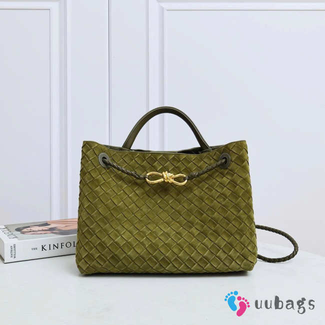 Uubags Bottega Veneta Andiamo Medium Bag In Military Green 32x24x12cm - 1