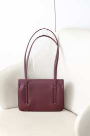 Uubags Chanel Medium Bowling Bag Grained Shiny Calfskin & Gold-Tone Metal In Burgundy 15x22x7cm - 6