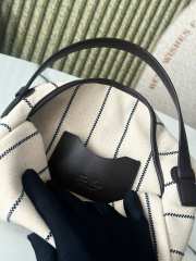 Uubags Loro Piana Travel Pouch Cotton In Blue/Ecru/Dark Chocolate/Sun Gold 22x15x7.5cm - 4