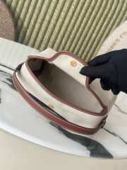 Uubags Loro Piana Travel Pouch Cotton, Linen In Natural/Caramel Sugar/Sun Gold 22x15x7.5cm - 6
