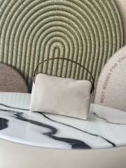 Uubags Loro Piana Travel Pouch Cotton, Linen In Natural/Caramel Sugar/Sun Gold 22x15x7.5cm - 2