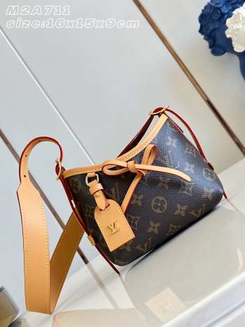 Uubags Louis Vuitton M2A711 Nano CarryAll Bag Monogram Coated Canvas 16x15x9.5cm
