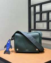 Uubags Loewe Medium Pebble Messenger Bag In Supple Grained Calfskin Green 23x18x9cm - 6
