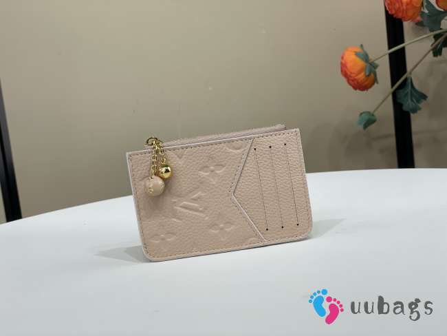 Uubags Louis Vuitton M28985 Romy Card Holder In Hazelnut Brown 12x8x0.8cm - 1
