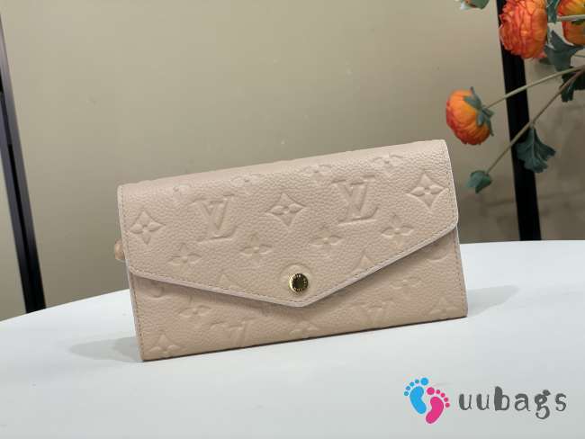 Uubags Louis Vuitton M29465 Sarah Wallet In Cream 19x10.5x2cm - 1
