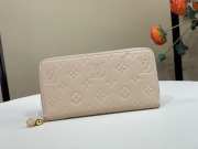 Uubags Louis Vuitton M28969 Zippy Wallet In Cream Cowhide Leather 19.5x10.5x2.5cm - 1