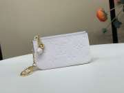 Uubags Louis Vuitton M28992 Key Pouch Wallet Sweet Lavender Purple Cowhide 12x7x1.5cm - 1