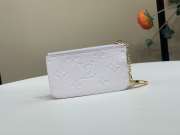 Uubags Louis Vuitton M28992 Key Pouch Wallet Sweet Lavender Purple Cowhide 12x7x1.5cm - 3
