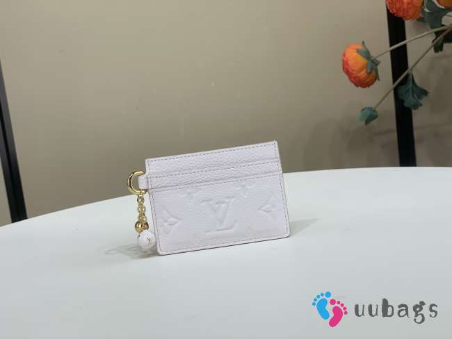 Uubags Louis Vuitton M29250 LV Charms Card Holder Sweet Lavender Purple 10.2x7.3x0.3cm - 1