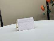 Uubags Louis Vuitton M29250 LV Charms Card Holder Sweet Lavender Purple 10.2x7.3x0.3cm - 1